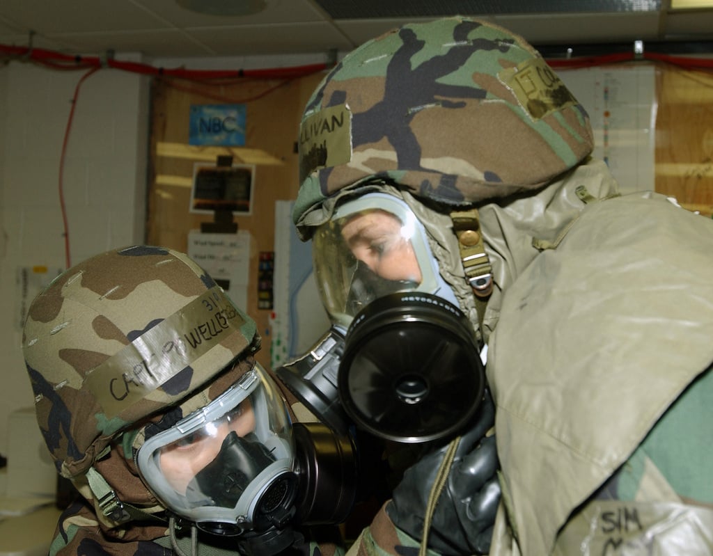 US Air Force (USAF) Captain (CPT) Amanda Powell (left), 3rd Civil ...