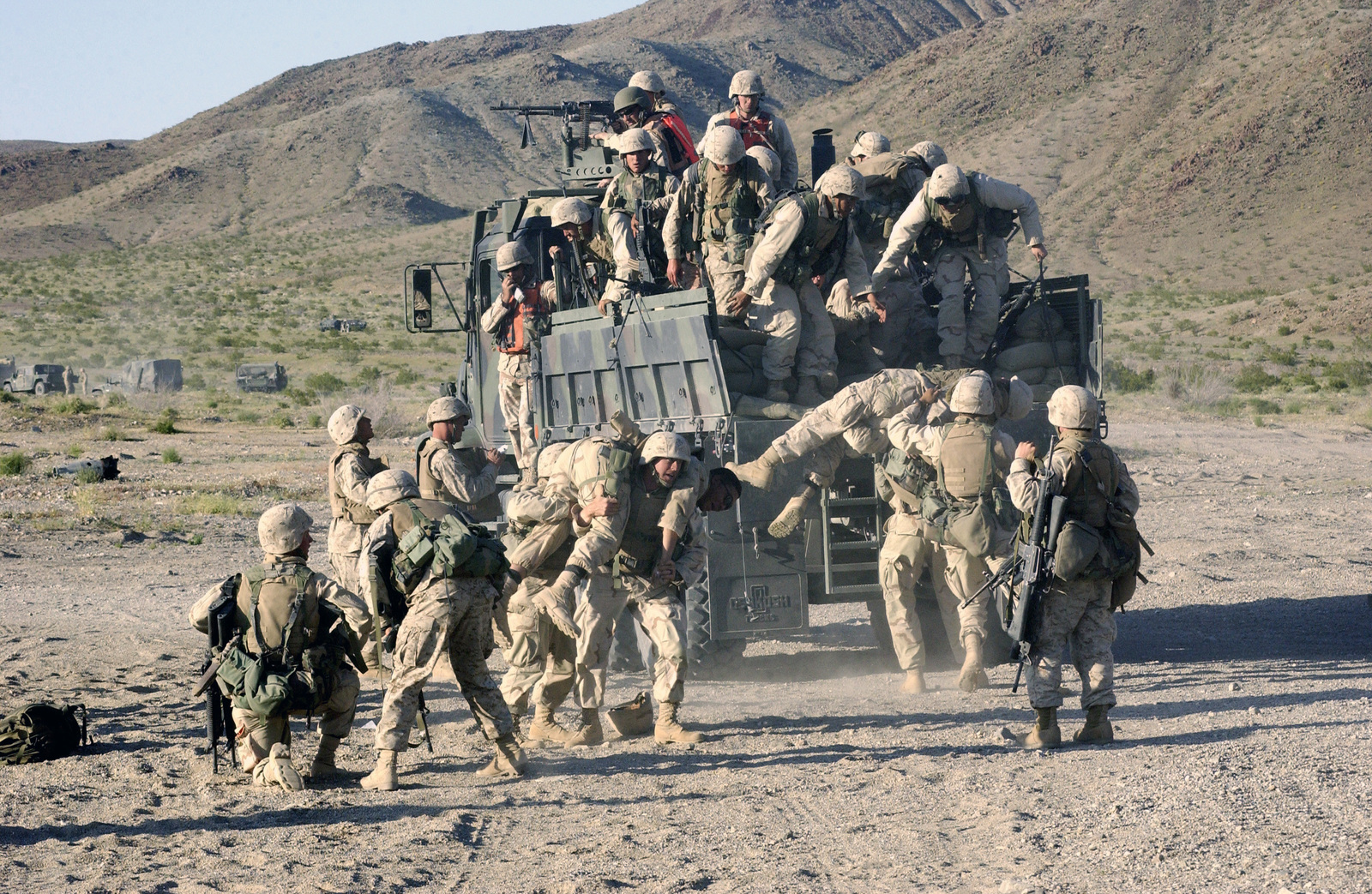 US Marine Corps (USMC) Marines, Company (Co.) B (Bravo), 1ST Battalion ...