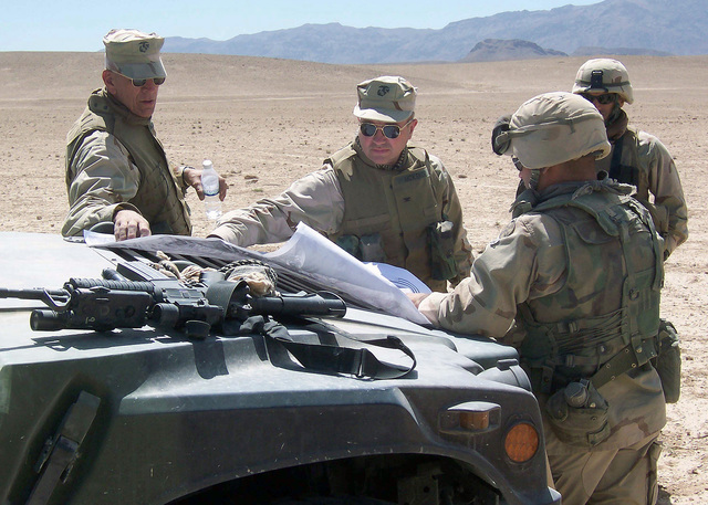 US Marine Corps (USMC) Colonel (COL) Kenneth F. McKenzie (second from ...