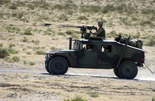 A US Marine Corps (USMC) Fox Company (F Co.), 2nd Battalion (BN), 5th ...