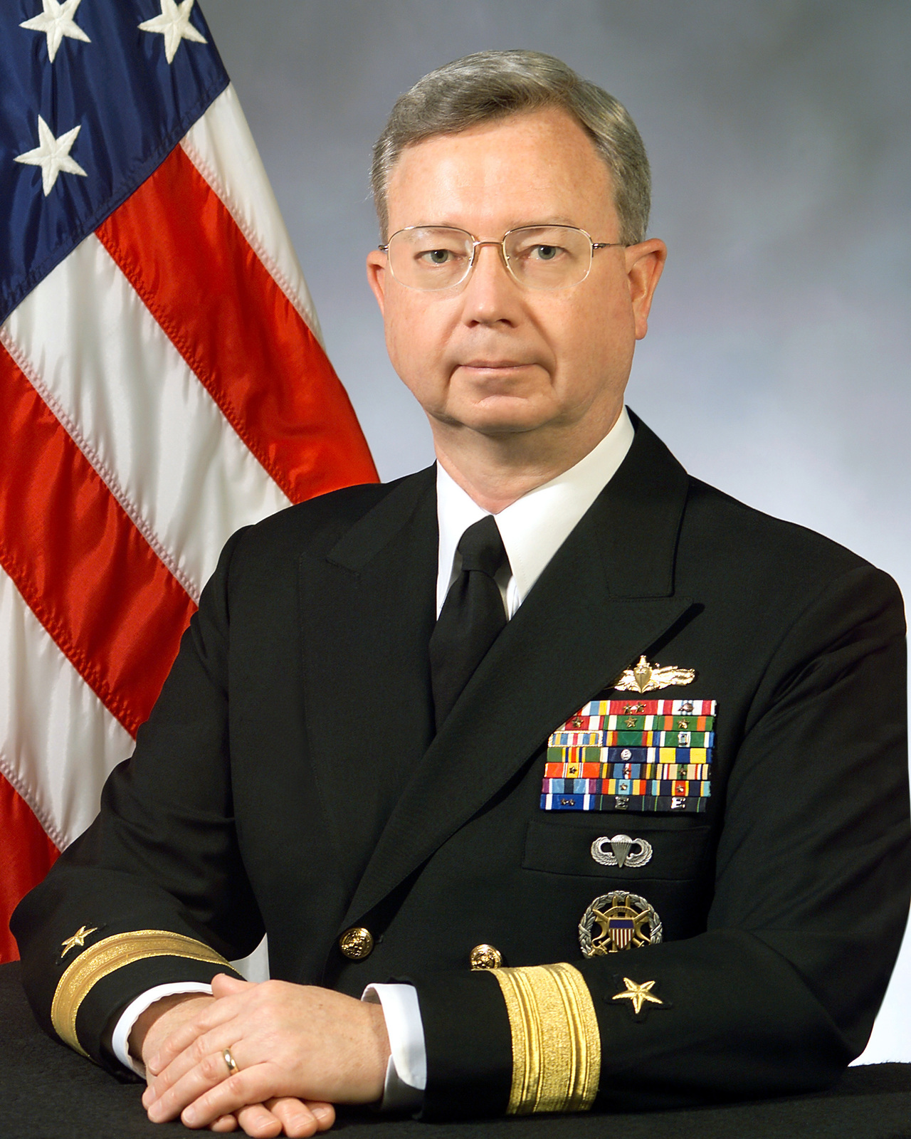 Portrait US Navy (USN) Rear Admiral (RDML) (lower half) James W