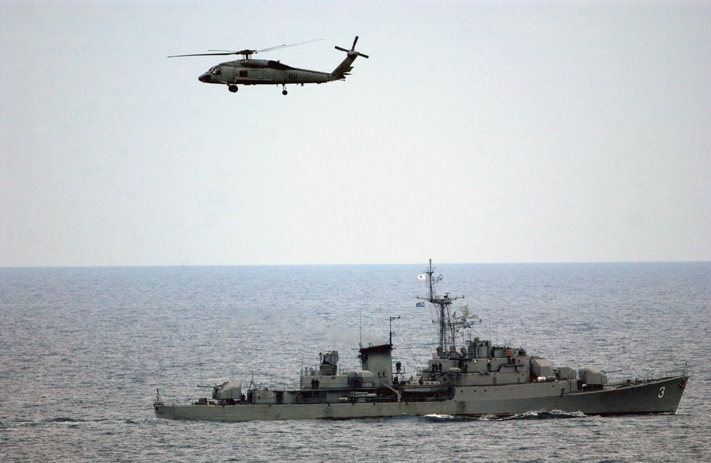 A starboard side view of the Uruguayan Navy COMMANDANT RIVIERE CLASS ...