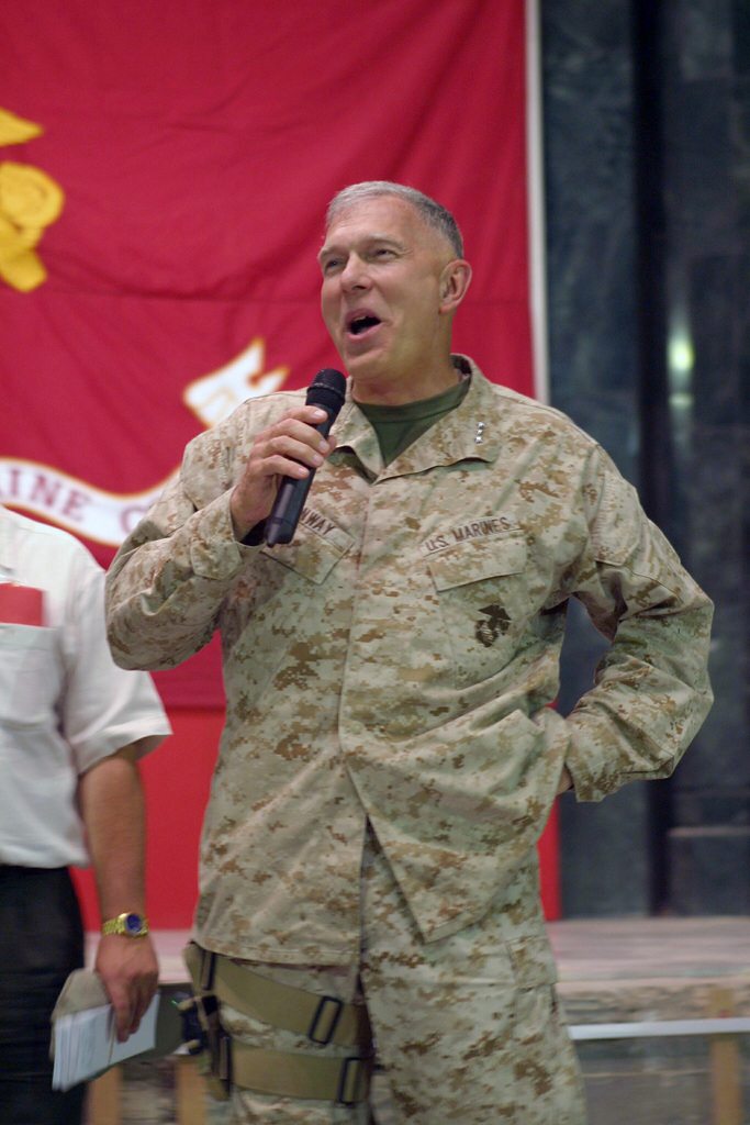 US Marine Corps (USMC) Lieutenant General (LGEN) James T. Conway