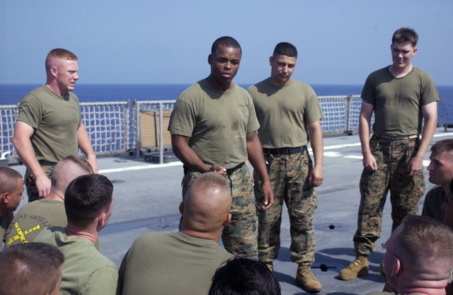 Onboard the US Navy (USN) Dock Landing Ship, USS HARPERS FERRY (LSD 49 ...