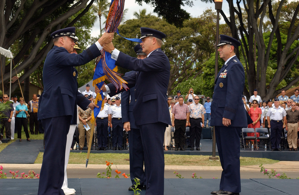 US Air Force (USAF) General (GEN) William J. Begert relinquishes ...