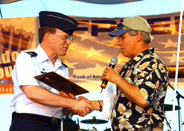 US Air Force (USAF) Colonel (COL) Hank Andrews, Commander, 377th Air ...