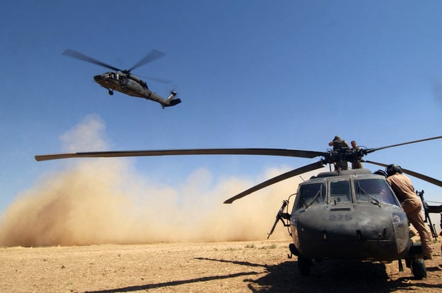 US Army (USA) UH-60 Black Hawk helicopters from the Florida Army ...