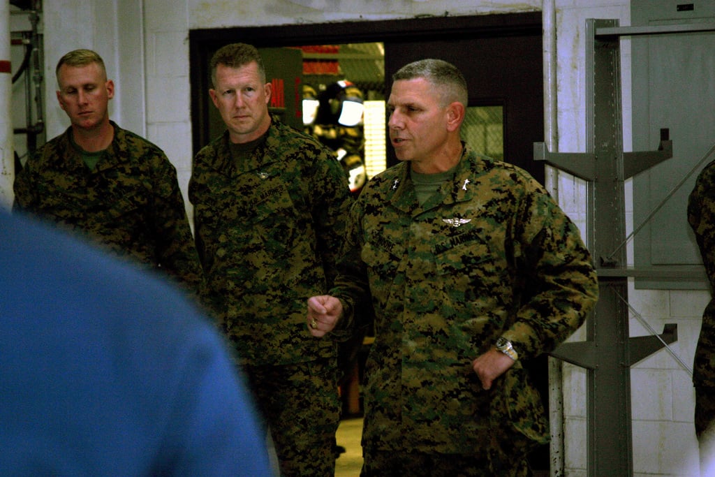 US Marine Corps (USMC) Major General (MGEN) Thomas L. Moore, Commanding ...