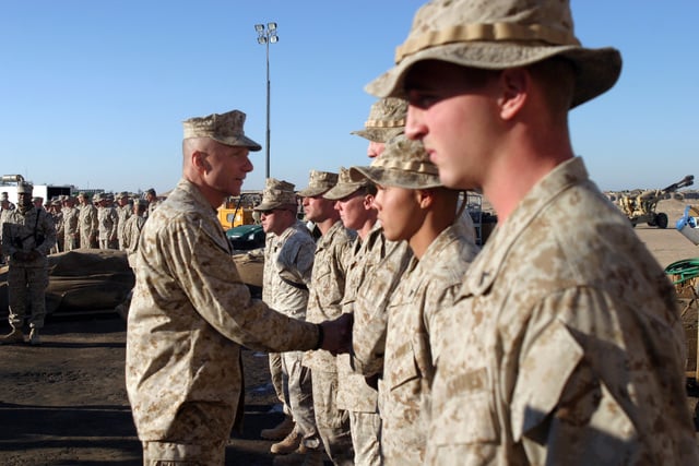 The Commandant of the U.S. Marine Corps GEN. Michael W. Hagee proudly ...