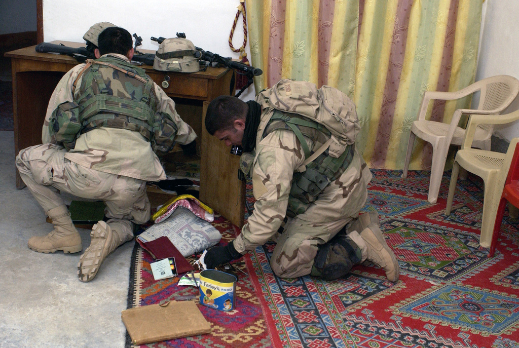 Two U.S. Army (USA) Soldiers From Bravo Company, 1ST Battalion, 85th ...