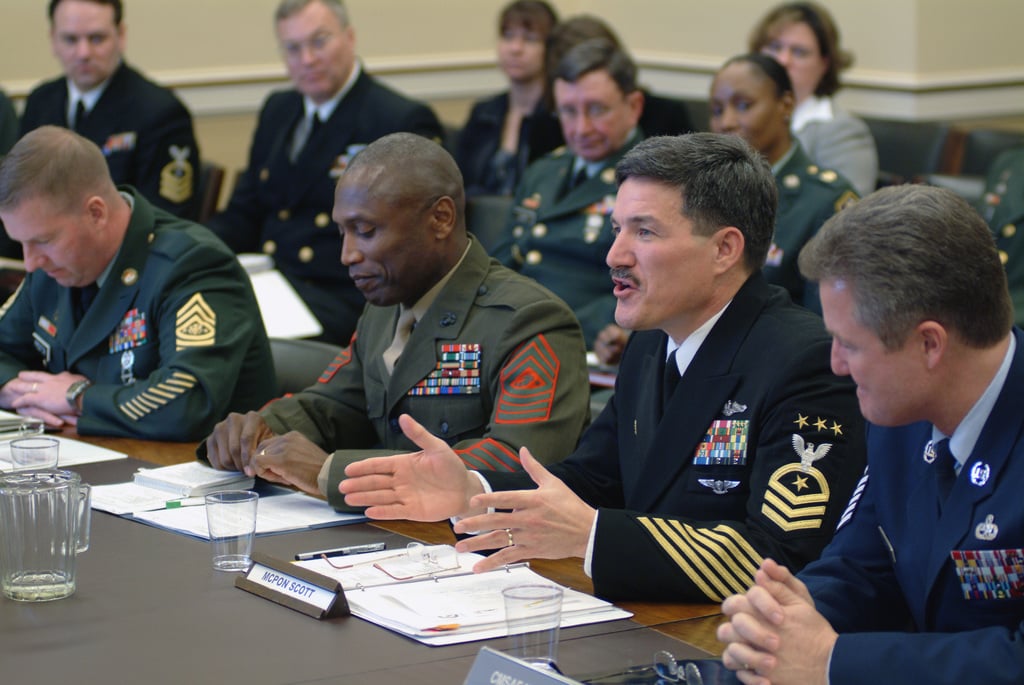 US Navy (USN) MASTER CHIEF PETTY Officer Of The Navy (MCPON) Terry ...