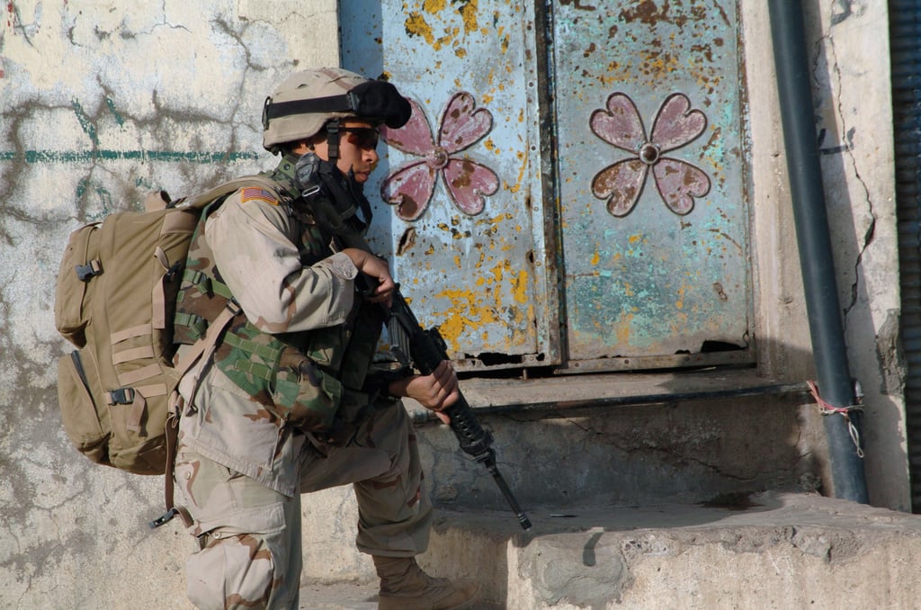 The US Army (USA) Medic From A Troop, 2nd Squadron (SQD), 14th Cavalry ...