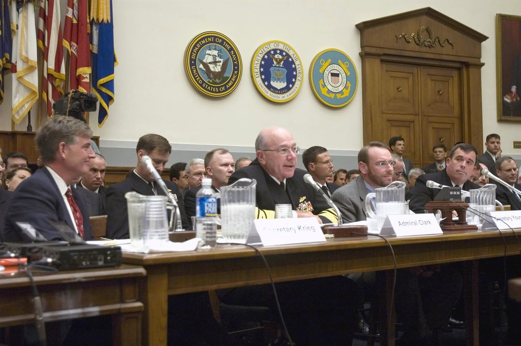 US Navy (USN) CHIEF Of Naval Operations (CNO) Admiral (ADM) Vern Clark ...