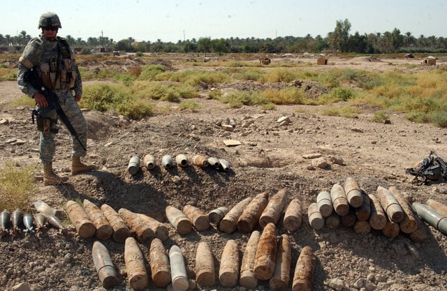 Munition Found By Soldiers Of C Company, 2nd Battalion,130th Infantry 