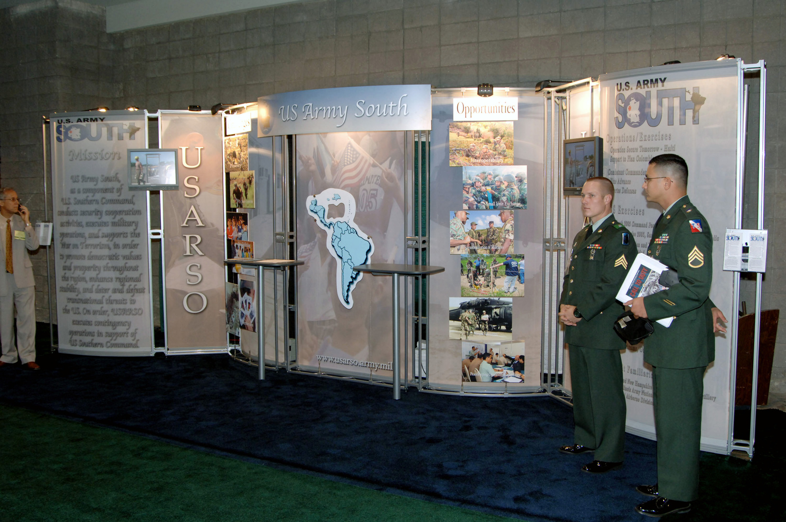 military booth