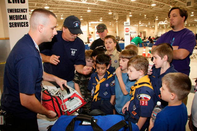 Sean Fitzgibbon, the assistant Cubmaster with Boy Scouts Of