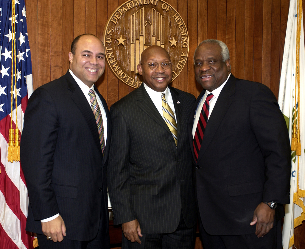 Secretary Alphonso Jackson with Clarence Thomas and Michael Powell ...