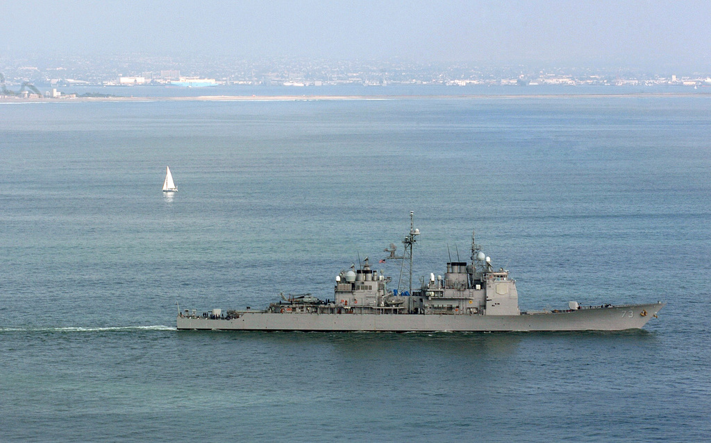 Aerial Starboard Side View Showing The Us Navy Usn Arleigh Burke Class Flight Iia Guided 3859