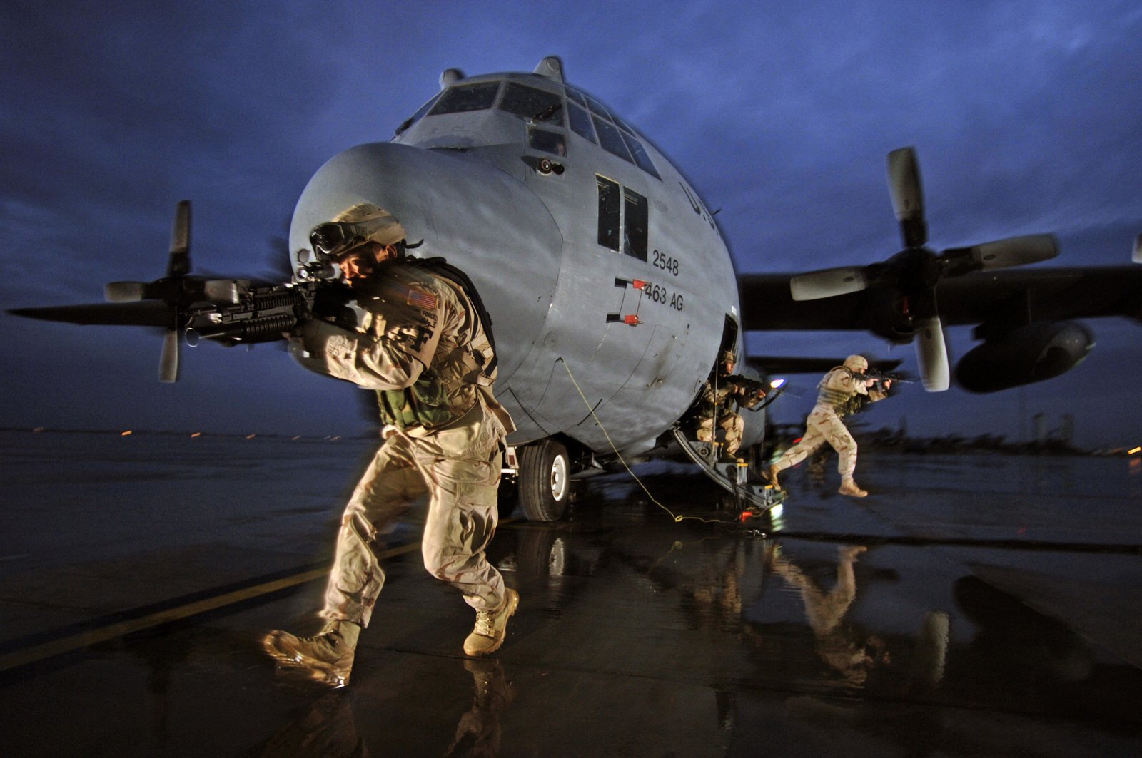 US Air Force Security Police Assigned To The Nd Expeditionary Security Forces Squadron ESFS