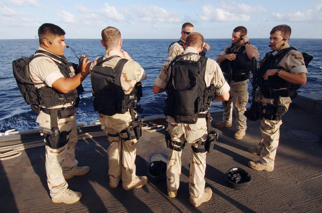 Onboard The Us Navy (usn) Harpers Ferry Class Dock Landing Ship, Uss 