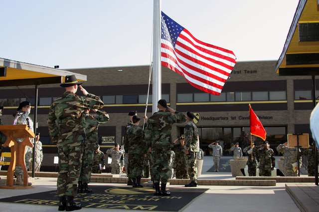 U.S. Army Command SGT. MAJ. Philip F. Johndrow, First Cavalry Division ...