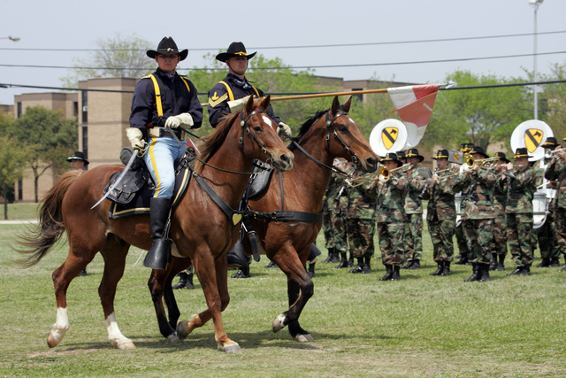 At Cooper Field, Fort Hood, Texas, the U.S. Army 1ST Cavalry Division ...