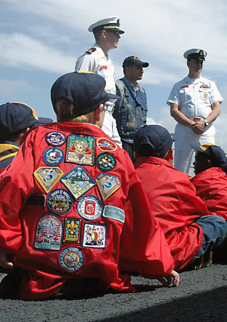 Sean Fitzgibbon, the assistant Cubmaster with Boy Scouts Of