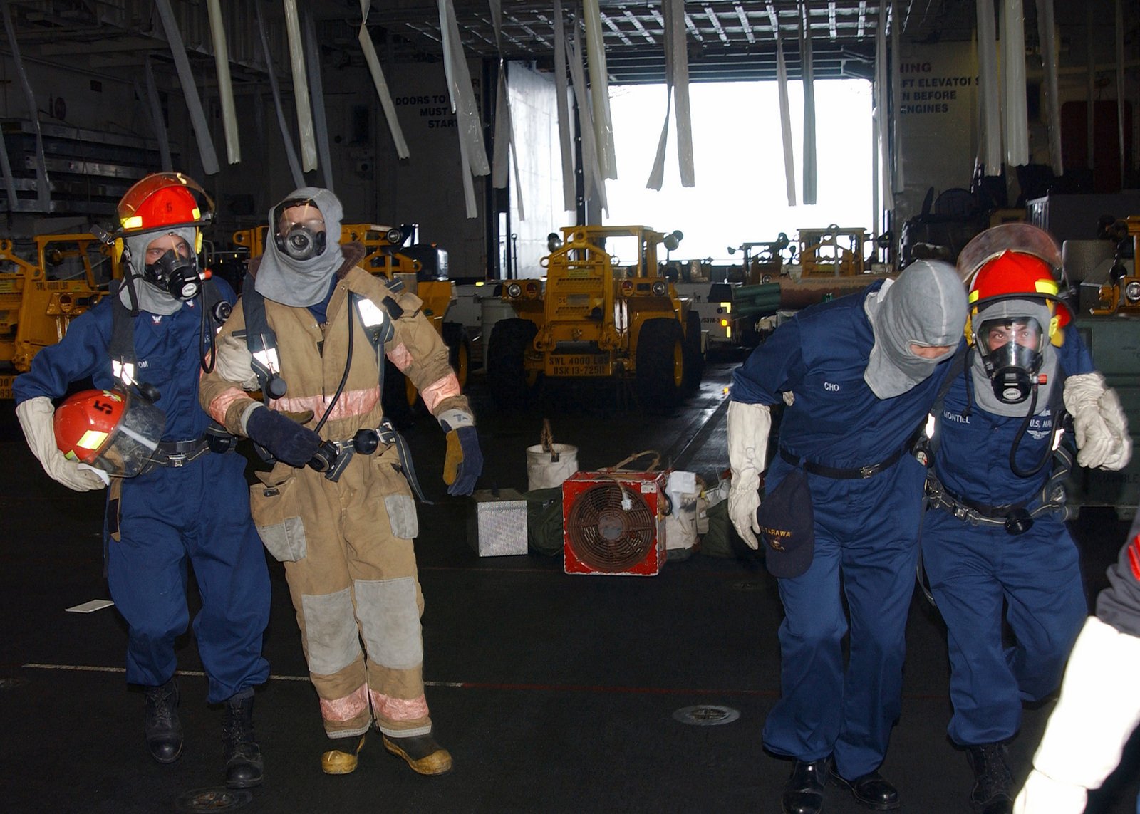 Onboard the US Navy (USN) Amphibious Assault Ship, USS TARAWA (LHA 1 ...