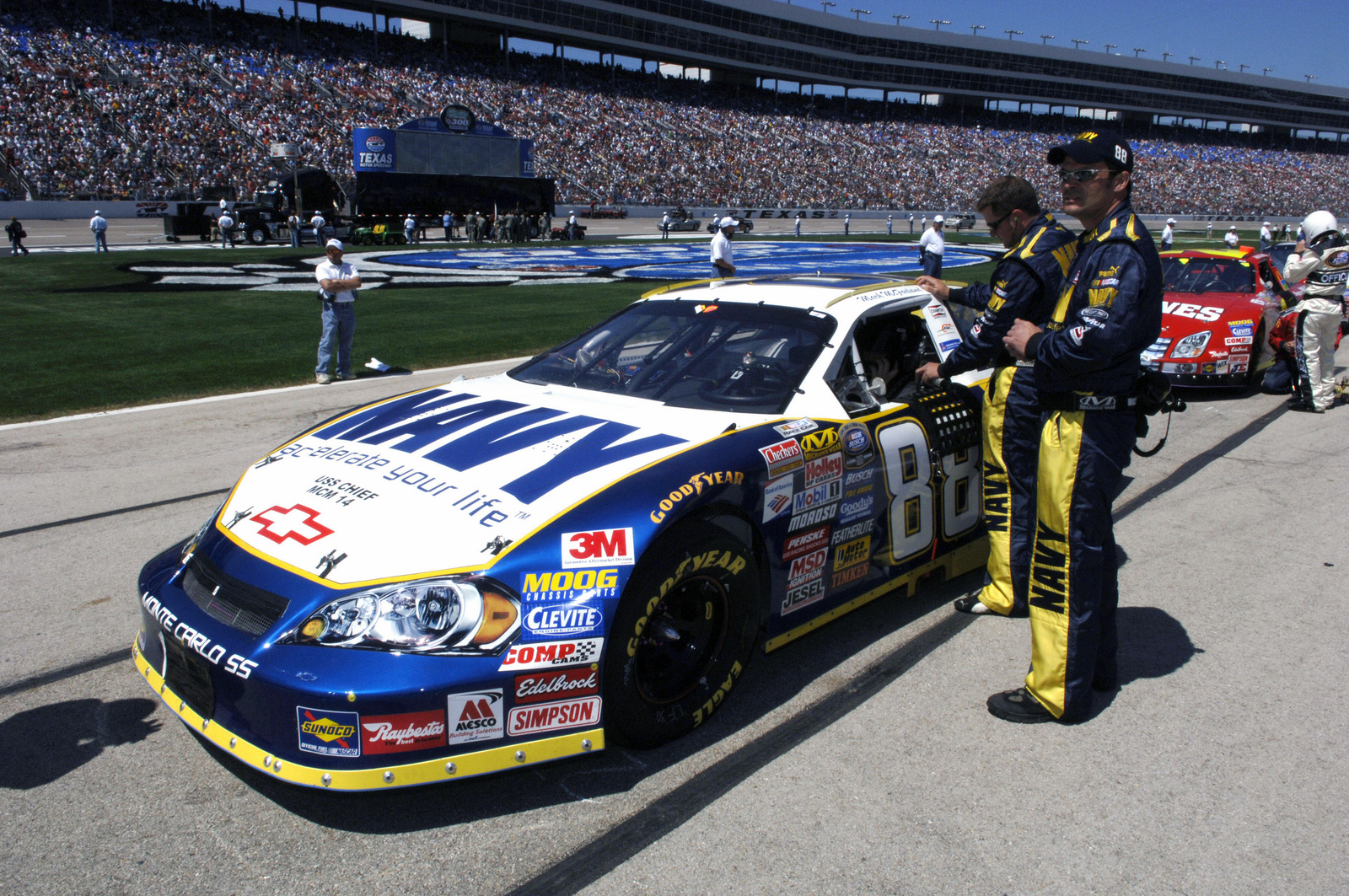 National Association for Stock Car Auto Racing (NASCAR) Driver, Mark McFarl...