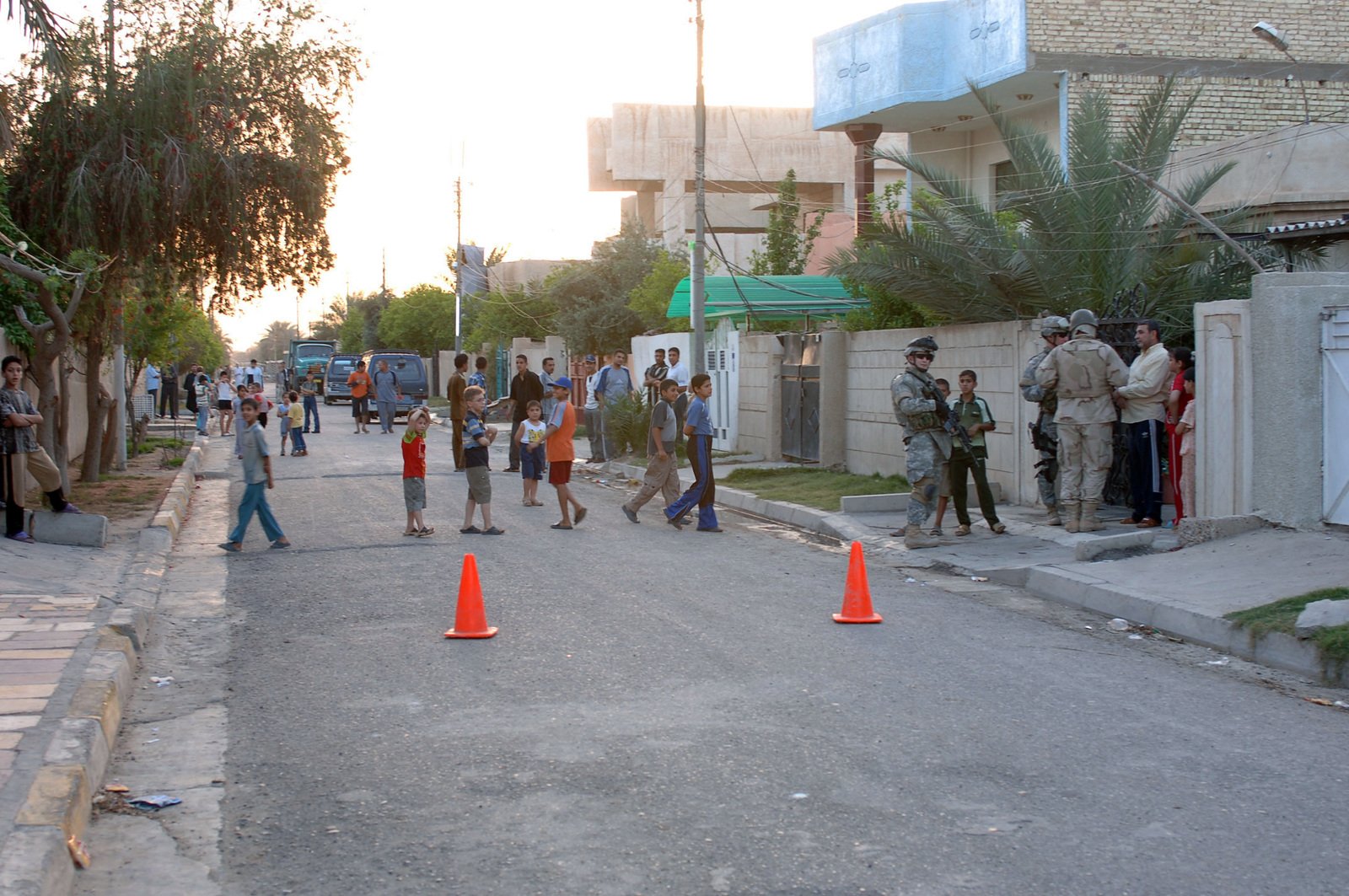 An Iraqi Neighborhood Photo Taken While 3rd Platoon, B Company, Task ...