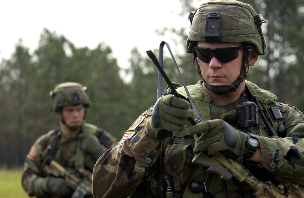 US Army (USA) STAFF Sergeant (SSG) Josh Taylor (right) and Sergeant ...