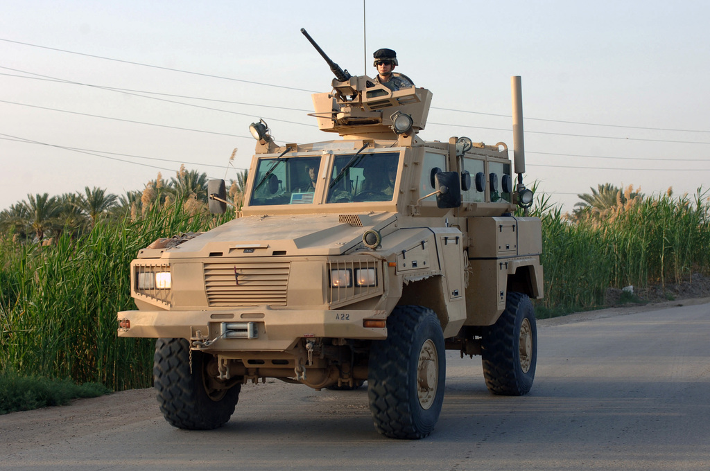 Ein Mine Protected Armored Personnel Carrier (MPAPC) der US Army (USA ...