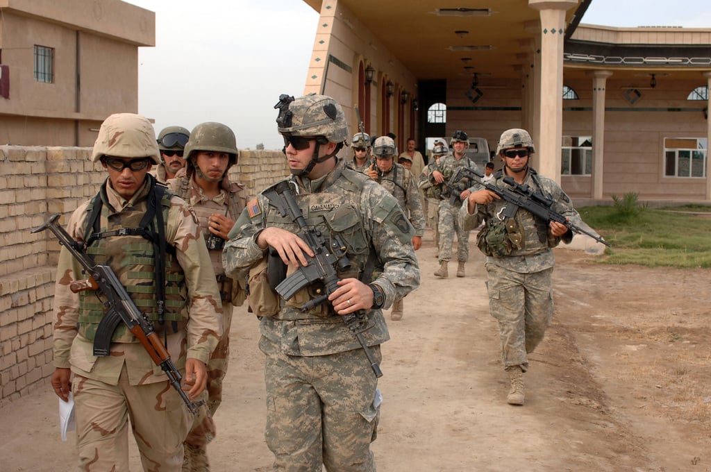 Members Of B Company, 1-502nd Infantry Battalion, 101st Airborne ...