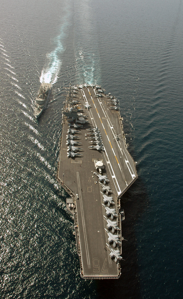 The US Navy (USN) Nimitz Class Aircraft Carrier USS RONALD REAGAN (CVN ...