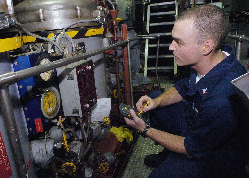 Onboard the US Navy (USN) Ticonderoga Class Guided Missile Cruiser ...