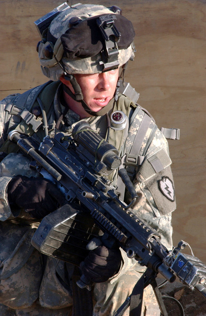 A U.s. Army Soldier, Bravo Company, 2nd Battalion, 35th Infantry 