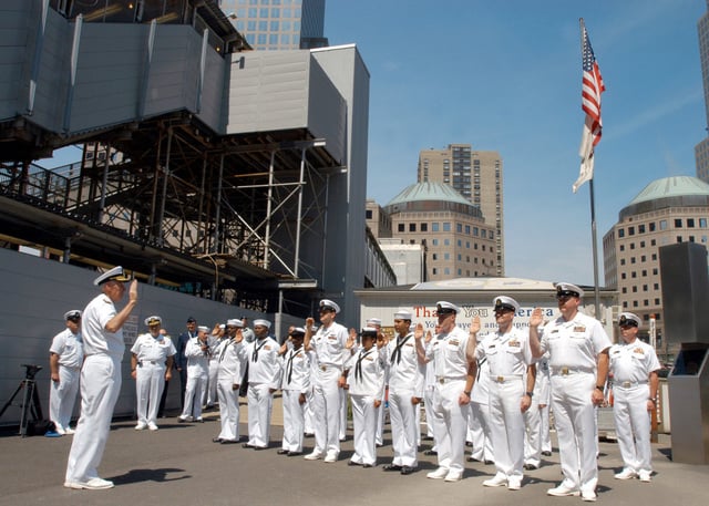 US Navy (USN) Admiral William J. Fallon (foreground left) Commander, US ...