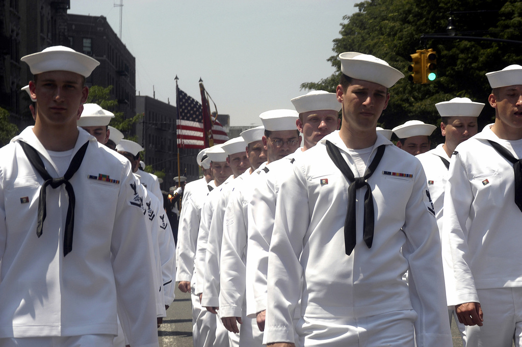 US Navy (USN) Sailors from the USN Ticonderoga Class Guided Missile ...