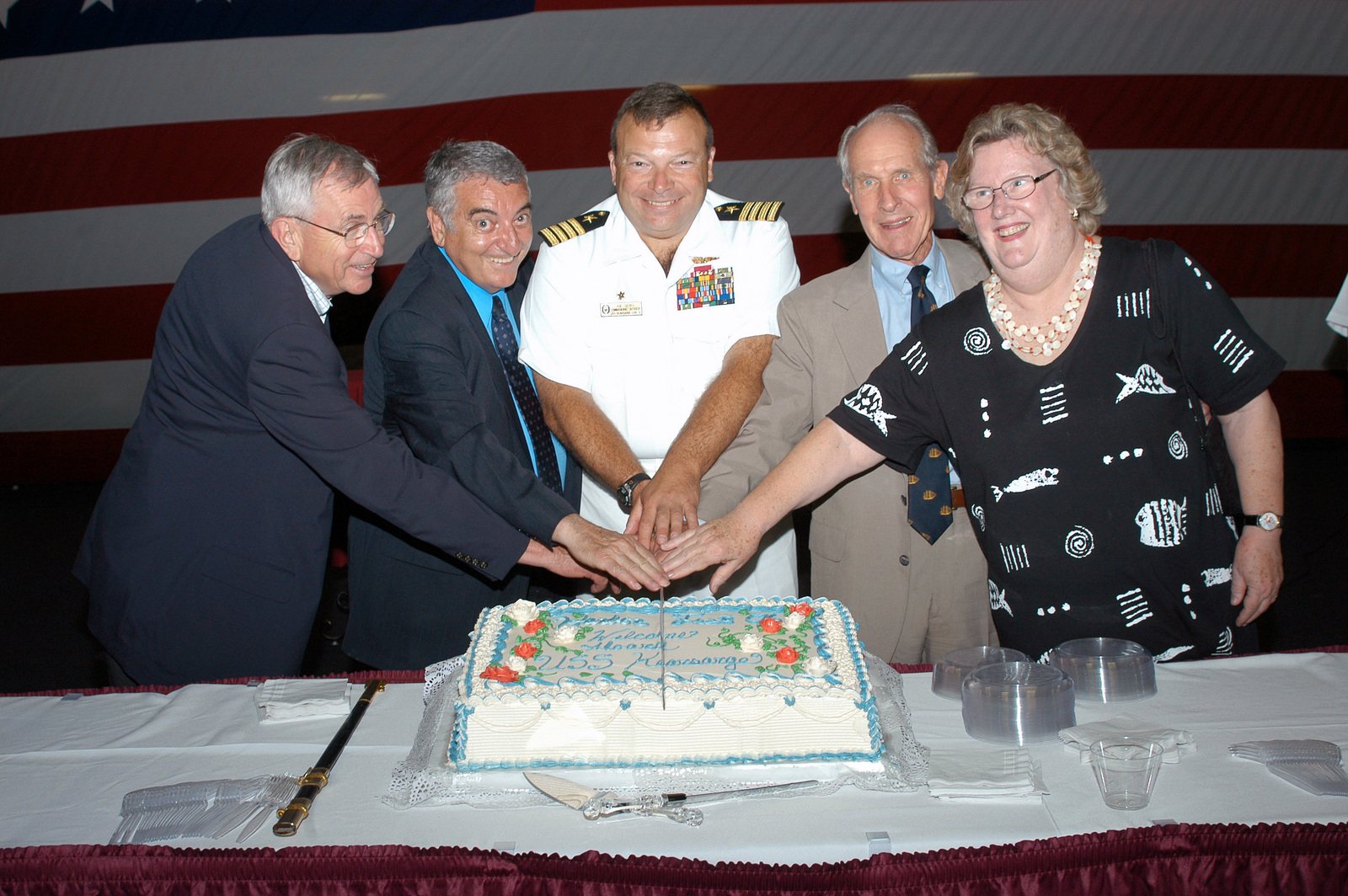 Us Navy Usn Captain Capt Joseph Sensi Jr Center Commanding