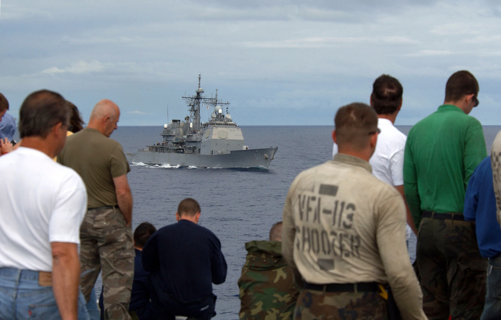 Onboard the US Navy (USN) Nimitz Class Aircraft Carrier USS RONALD ...