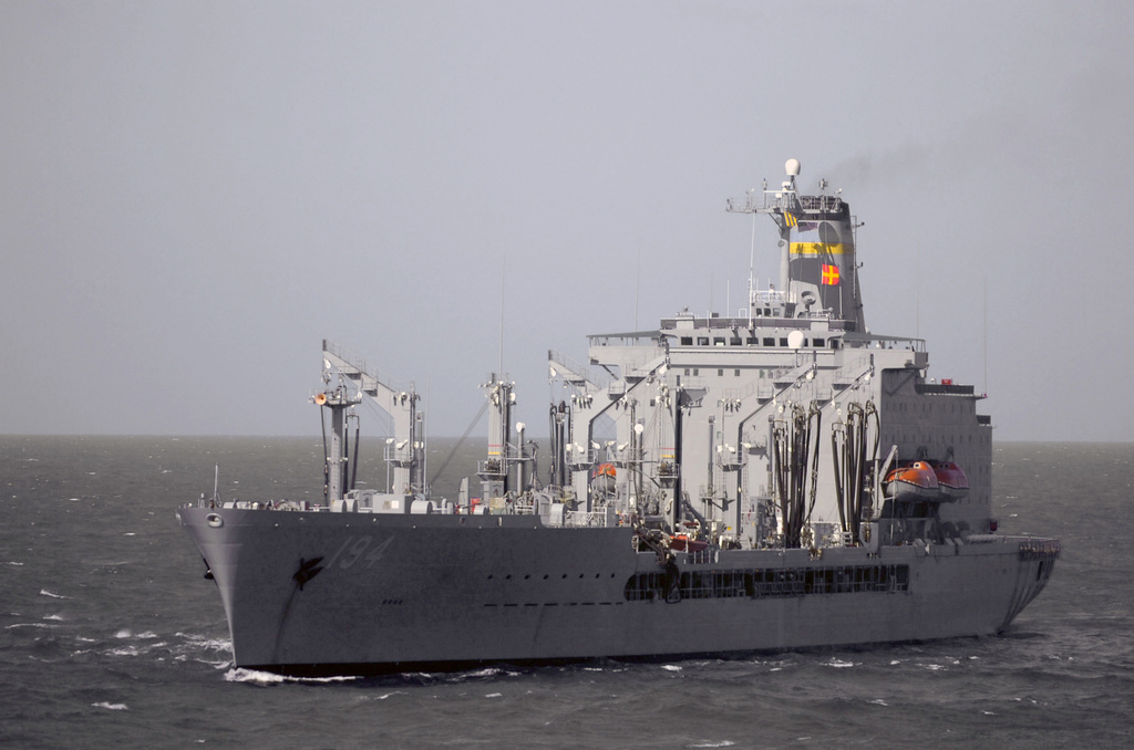 A Port Bow View Of The Us Navy Usn Military Sealift Command Msc Henry J Kaiser Class Oiler 2582