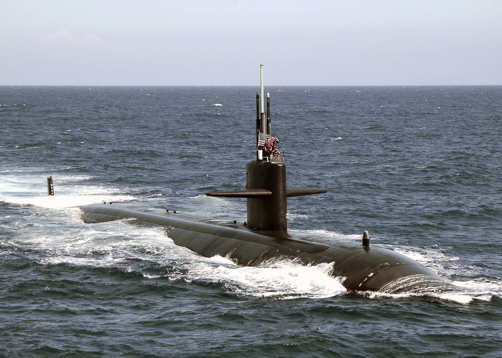 The US Navy (USN) Los Angeles Class Attack Submarine USS KEY WEST (SSN ...