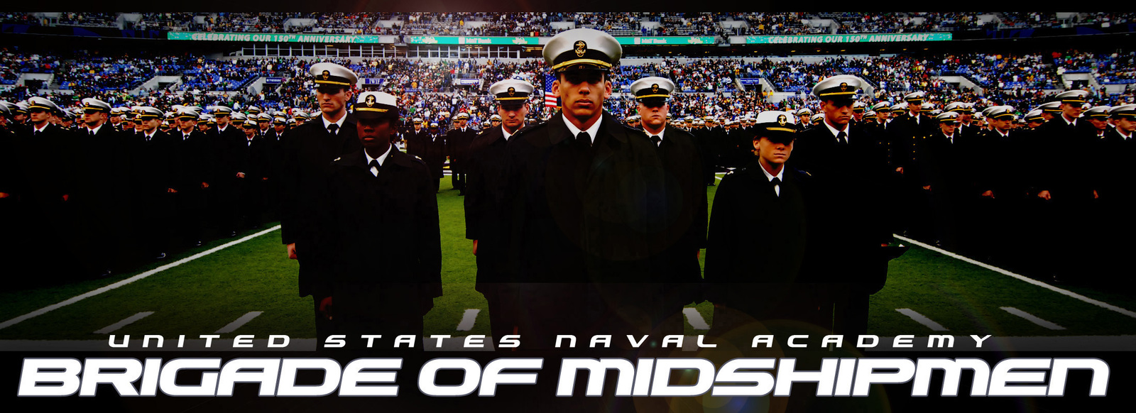 A Poster Depicting The U.S. Naval Academy Brigade Of Midshipmen During ...