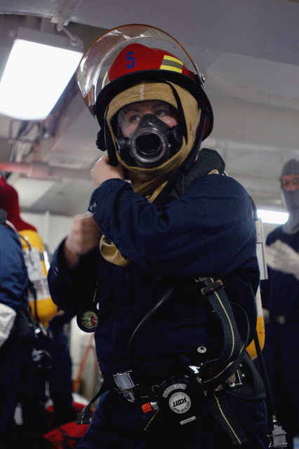 Onboard the U.S. Navy Nimitz Class Aircraft Carrier, USS DWIGHT D ...