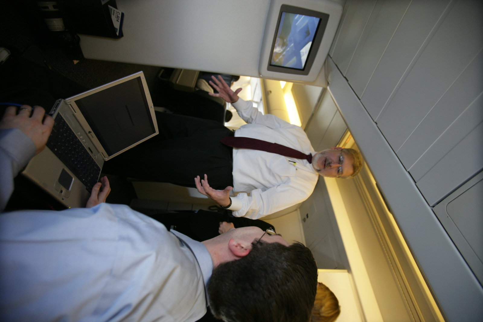 David Addington Talks With Derrick Morgan Aboard Air Force