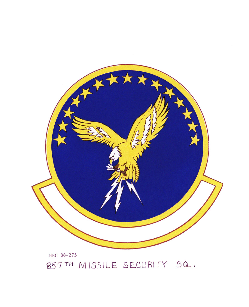 Approved insignia for: 857th Missile Security Squadron OFFICIAL U.S ...