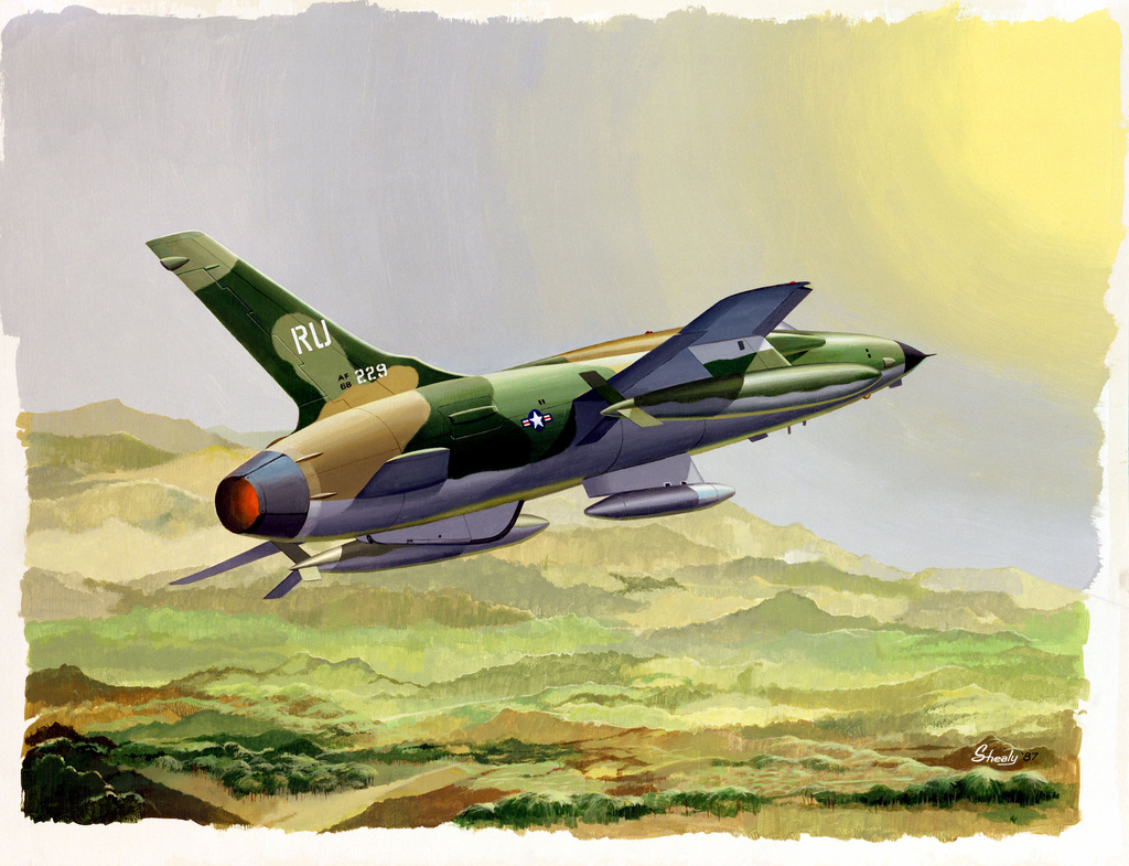 Art f. F-105 Thunderchief арт. F105 арт. Ф-105 арт. F-105 Vietnam Art.