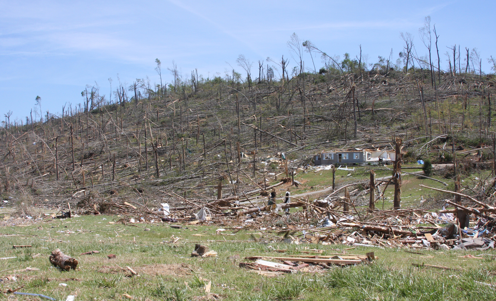Tornado Ringgold Ga May 5 11 A Scorched Hillside And What S Left Of A House