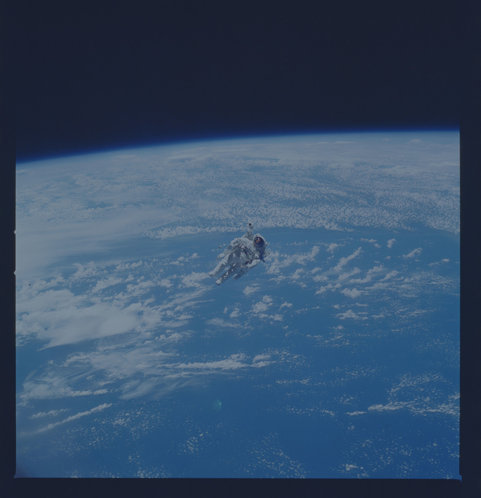 STS-41B, First Flight of Manned Maneuvering Unit