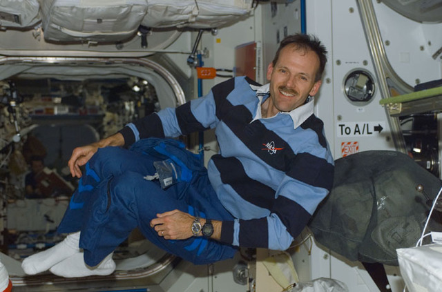 View Of Backup Payload Specialist Robert Thirsk During Zero-g Training 